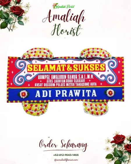 Papan Bunga Ucapan Selamat Sidowarek